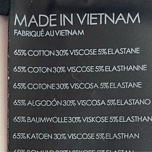 Club Monaco Center Seam Pants, Black, size 6, 65% Cotton/30%/Viscose/5% Elastane - Picture 7 of 8